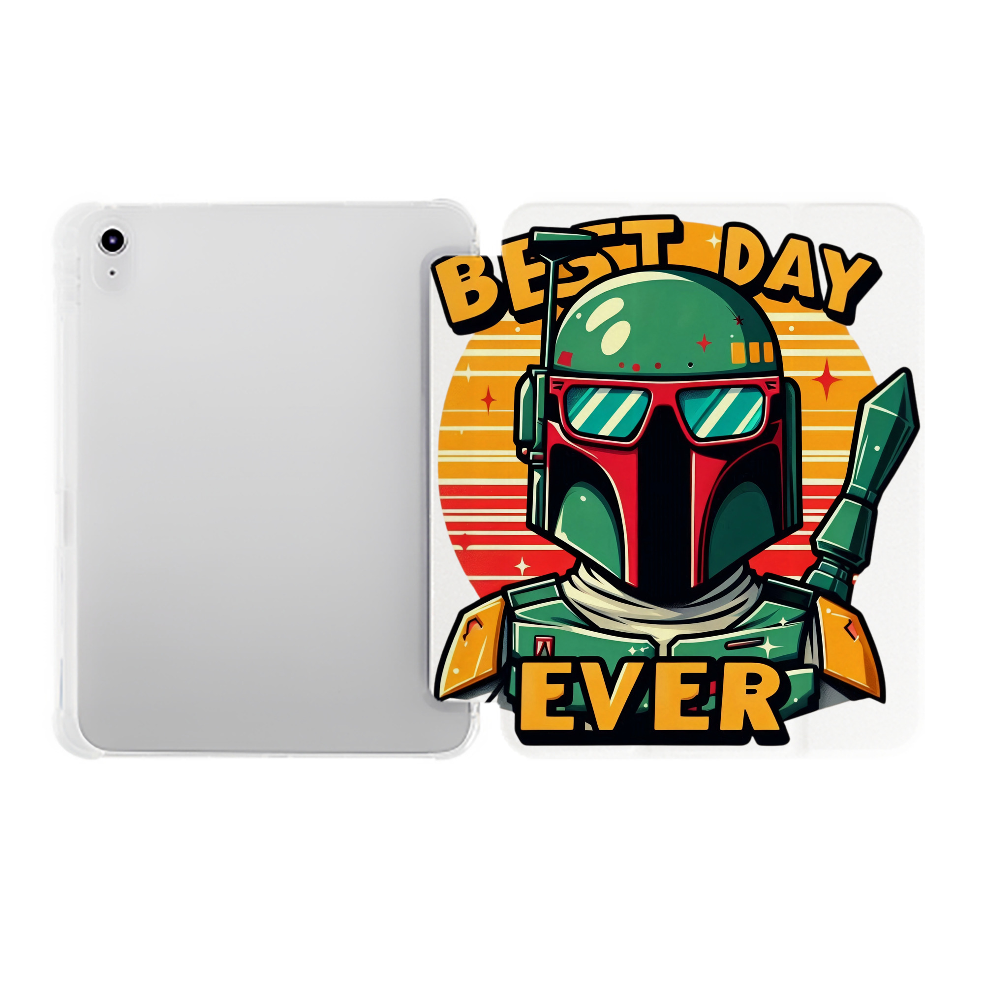 （画像用） スター・ウォーズ Star Wars IPad ケース ペン収納付き 三つ折りスタンド PUレザー×シリコン 対応機種9.5/10.5/10.9インチ